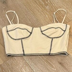Princess Polly Beige Bralette Top Size US 6